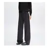 Nuevo traje de rayas pantalón de pierna ancha, colección primavera/otoño 2026, corte holgado, pierna recta, cintura alta, pantalones casuales, pantalones largos elegantes