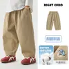 Pantalones largos casuales de algodón puro para niños YOOOU, estilo primavera y otoño, nuevo modelo 2026, ropa para niños mayores, pantalones de otoño para bebé