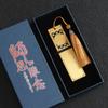 Fábrica atacado presentes criativos estilo chinês marcador clássico logotipo oco metal latão placa de luz caixa de presente marcador