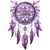 Nuevo FX-E313 morado soñado atrapasueños pluma dormitorio sala de estar embellecimiento del hogar pegatina de pared al por mayor autoadhesiva