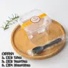 Caixa de Embalagem para Bolo Mousse de Soja Quadrado Caixa de Embalagem para Pesca de Frutas com Copo de Farelo de Madeira Caixa para Assar Tiramisu