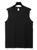 Chaleco Deportivo Pesado para Hombre, Estilo Veraniego Ins, Color Sólido, Versátil, Corte Holgado, Camiseta sin Mangas, Camiseta de Manga Corta para Gimnasio 2026 para Hombre