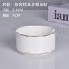 Cenicero de hotel para restaurante, plato redondo de cerámica blanca pura, taza para cigarrillos de Phnom Penh