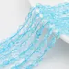 Cuentas de Vidrio Transparente Hielo Aretes DIY Cuentas Sueltas Agrietado Ligero Octagonal Plano Cristal de Hielo Cristal Artificial Cuentas para Bisutería Venta al por Mayor