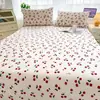 Lençol de Cama de Algodão Lavado Peça Única para Dormitório Estudantil, Pessoa Solteira, Capa de Edredom 1,5m, Não 100% Algodão, Conjunto de Três Peças de Algodão Puro, Novo Modelo 2026 3
