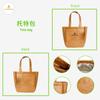 Papel Dupont Papel Kraft Lavable Impermeable Gran Capacidad Hombro Fitness Bolso Tote Bolso de Compras Procesamiento y Personalización