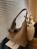 Bolsa Retrô Super Popular para Mulheres 2026 Nova Moda Coreana de Inverno Bolsa Tote de Grande Capacidade Bolsa de Ombro Versátil para o Dia a Dia