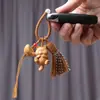 Gato de la Suerte de Ébano Gato Travieso Gato Lindo Llavero Colgante para Bolso Gato de la Suerte Adorno de Dibujos Animados para Mano Accesorios