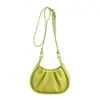 Bolsa de Nube Plisada Estilo Coreano Reductora de Edad Estilo Fresco Bolso Bandolera de Hombro Moda Bolso Cruzado Versátil para el Día a Día