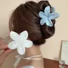 Pinza para el Cabello de Flor Plegada de Gradiente Acrílico de Doble Cara 2026 Nueva Moda Pinza de Tiburón Fresca Accesorio de Cabello de Alta Gama para Mujeres