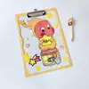 Prancheta Clip A4 para Estudante Pasta de Plástico Rígido de Alto Valor Prancheta para Escrever Lição de Casa Material de Arquivo de Provas Prancheta de Clip para Escrita