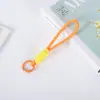 Cordón para teléfono móvil transfronterizo, llavero de cuerda tejida corta creativa, cordón colgante desmontable anti-pérdida, cordón para teléfono móvil anudado con bloques de color
