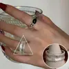 Anillo Ancho Mate Estilo Minimalista Fresco para Mujer, Diseño de Moda, Anillo Abierto Exquisito y Versátil, Anillo para Dedo Índice