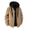 Venta al por mayor transfronteriza de nuevas chaquetas de cuero con capucha de estilo dos piezas sintéticas para otoño para hombre, chaquetas de cuero para motociclismo, estilo callejero americano para hombre