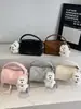 Bolsa Feminina Nova Popular Tendência 2025 Nova Outono Versátil Bolsa de Ombro Único Transversal Texturizada Popular Bolsa de Mão Bolsa Almofada