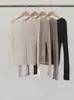 Camiseta de Manga Larga con Volantes Estilo Coreano Fan Sun Xh, Nueva Colección Otoño Dongdaemun Color Sólido Ajustada Adelgazante Camiseta Básica