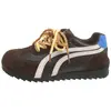 Zapatillas casuales planas retro para mujer 2026 primavera/otoño con cuero suave y aumento interno de altura, nuevas zapatillas de entrenamiento alemanas en stock