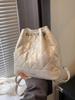 Bolso estilo Chanel para mujer, estilo coreano, moderno, con cadena de diamantes a cuadros, bolso bandolera sencillo y combinable para verano de 2024.