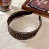 Diadema de Estrás Cielo Estrellado Estilo Coreano Diadema de Alta Gama para Mujer con Pasador de Corona Alta Accesorio para el Cabello Totalmente de Estrás Accesorio Ancho de Malla para el Cabello