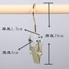 Clip Acrílico Transparente Gancho de Cristal Tienda de Ropa Gancho S de Madera Gancho S Decorativo de Madera Maciza Clip para Ropa Interior Calcetines