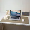 Mouse Pad de Couro Texturizado de Tecido em Estoque de Fábrica, Antiderrapante, Extra Grande, Tapete de Mesa Impermeável para Teclado para Escrita de Estudantes