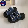 Nuevas Sandalias de Plataforma Gruesa para Mujer 2026, Súper Populares y Hermosas, para Aumentar la Altura, Moda de Verano para Exteriores, Sandalias de Cuña de Gama Alta