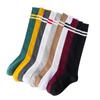 Meias S419 meias femininas outono e inverno barras paralelas meias de panturrilha Japonês jk estilo acadêmico Meias de algodão listradas e meias até o joelho maré