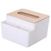 Caixa de Papel Criativa com Caixa de Armazenamento para Controles Remotos Sala de Estar Mesa de Centro Multifuncional Caixa de Lenços Simples Caixa para Refeição Dois em Um