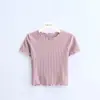 Nueva Camiseta de Moda Retro con Volantes de Manga Corta Ajustada Estilo Europeo y Americano Primavera/Verano 2026 Top para Mujer
