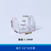 Piezas de Instalación de Barandilla Conexión de Escalera Sujetadores Paquete de Dos Paquete de Tres Asiento de Fijación de Tarjeta Clip en U de Acero Zincado Pieza de Fijación Soporte de Tubo Cuadrado