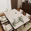 Nuevo Mantel de Mesa Estilo Chino Mantel Impermeable y a Prueba de Aceite Imitación Madera Mesa de Café Mantel Mesa de Comedor Mantel Aislante Mantel Antiescaldado Mesa de Té