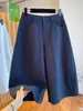 Calças Casuais Brancas de Perna Larga Femininas Verão 2026 Nova Moda Temperamento Tamanho Plus Soltas Emagrecedoras Cropped A11609