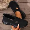 Zapatos de Mujer de Punto Volador Nuevo Estilo Otoño, Zapatos Cómodos para Mamá de Suela Suave, Zapatos de Tela para Mujer sin Cordones, Zapatos de Mujer de Talla Grande Transfronterizos de Temu