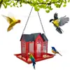 Comedero Colgante para Pájaros Transfronterizo Baño para Pájaros Decorativo para Exteriores Balcón Exterior Jardín Alimentador de Colibríes Caja de Agua y Comida