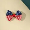 Mejores Vendedores Transfronterizos Europeos y Americanos Pinzas para el Cabello con Lazo y Accesorios para el Cabello para Niñas para Fiestas del Día de la Independencia, Pinzas para el Flequillo Lateral, Tocado