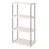 Estante de almacenamiento multifuncional popular transfronterizo Estante de almacenamiento de adornos Estante simple beige Estante de almacenamiento Estante de almacenamiento de escritorio