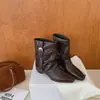 Calça de Couro com Bico Fino e Fivela Botas Curtas para Pernas Longas Femininas 2026 Chegada Nova de Outono Botas Western de Nicho Botas de Moda