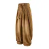 Roupas Masculinas Beijie 2026 Verão Novo Jeans de Perna Larga Masculino Calças de Trabalho Lavadas Retrô Masculinas Calças Longas Casuais Largas