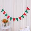 Colorido Não Tecido Triangular Pequenas Bandeiras Coloridas Primeiro Aniversário Festa de Férias Pendurado Bandeiras Jardim de Infância Bandeiras de Atividade Decorações