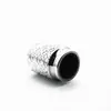 Tampa cilíndrica de metal prateado para frasco de perfume com baioneta de 15mm Tampa de metal com óxido UV para frasco de perfume Tampa de frasco de perfume
