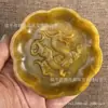 Atacado do Fabricante Esculturas Imitando Jade Estilo Antigo, Artefatos de Jade Antigos, Itens Vintage, Peças Decorativas Estilo Antigo, Ornamentos de Mão Duplo Dragão