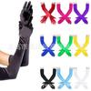 Guantes Transfronterizos Años 20 Guantes Extra Largos de Satén Guantes Extra Largos de Vestido Satén Boda Actuación Baile