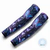 Mangas de Proteção Solar de Verão Mangas de Gelo Padrão de Estampa de Logotipo Personalizado Mangas de Braço de Seda Gelada Personalização DIY Mangas de Mão para Uso Externo Masculinas e Femininas