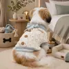PETCIRCLE Ropa para Mascotas para Primavera y Otoño, Uso Diario para Perros Pequeños y Cachorros, A Prueba de Frío, Transpirable, Suéter de Punto Hueco