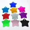 Etiqueta de estrella de cinco puntas de material de aluminio 10 colores opcionales