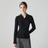 Suéter de estilo minimalista con cuello polo 100% cachemira para mujer, manga larga, corte ajustado, tejido de canalé, capa base, nuevo modelo otoño/invierno 2026