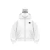 Chamarra Sudadera Bordada Simple Nueva de Diseño de Nicho a Prueba de Viento con Cremallera Doble Extremo Otoño e Invierno 2025 Europea y Americana Transfronteriza