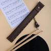 Bolsa de almacenamiento para baquetas transfronteriza en stock, cuero PU para llevar en la mano, estuche de cuero para instrumento de percusión, bolsa de almacenamiento para baquetas, soporte para baquetas