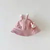 Chapéu de Bebê Yipan Outono e Inverno Novo Lindo Chapéu Bucket de Desenho Animado para Meninos e Meninas, Chapéu de Pescador de Bebê Quente e à Prova de Vento