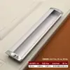 Mango de aleación de aluminio alargado en forma de U para gabinete de espacio redondo moderno simple de una palabra mate puerta de armario manija oculta oscura